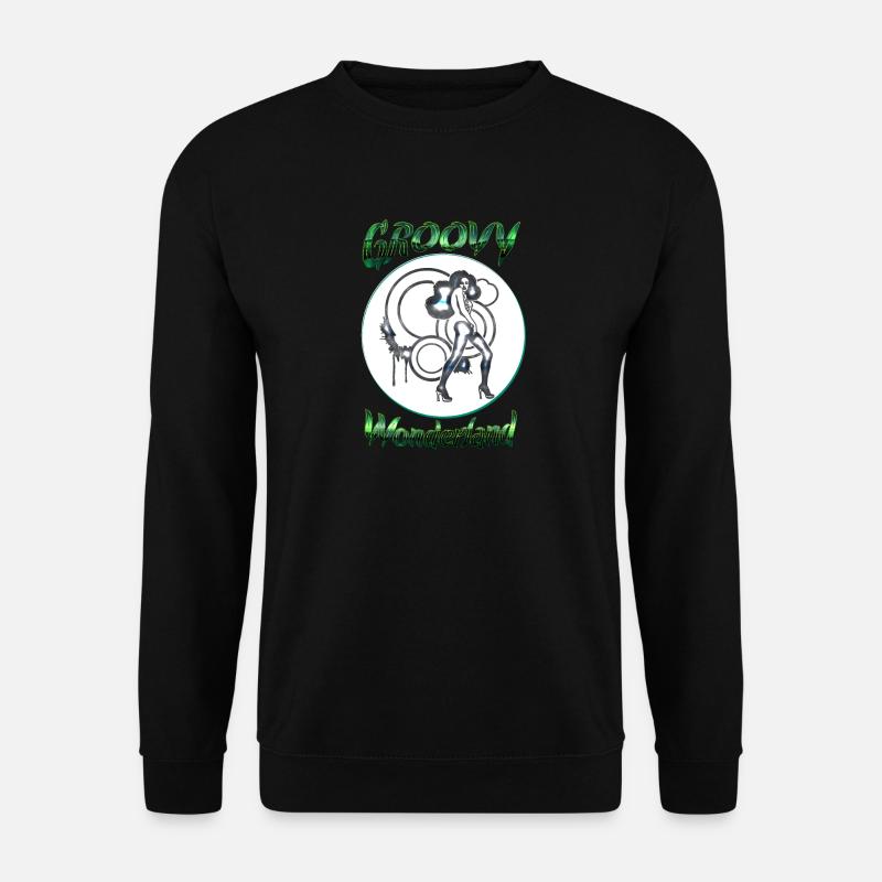 Groovy Wunderland - Unisex Pullover - Schwarz