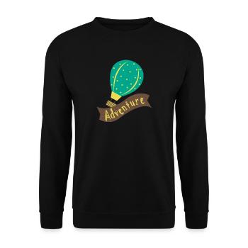 Ballon à air chaud ADVENTURE - Sweat-shirt Unisexe - noir - Devant - Alina (178cm) & Michal (187cm)