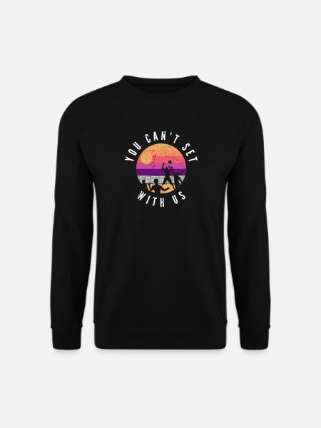 Beachvolleyball - Unisex Pullover - Schwarz