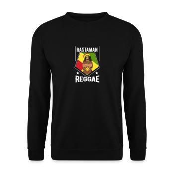 Reggae Rastamann - Gift - Unisex Sweatshirt - black - Front - Alina (178cm) & Michal (187cm)