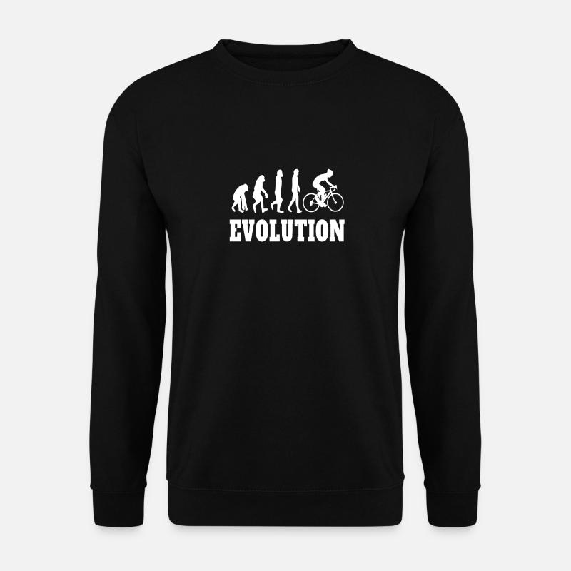 Evolution Radfahren - Unisex Pullover - Schwarz