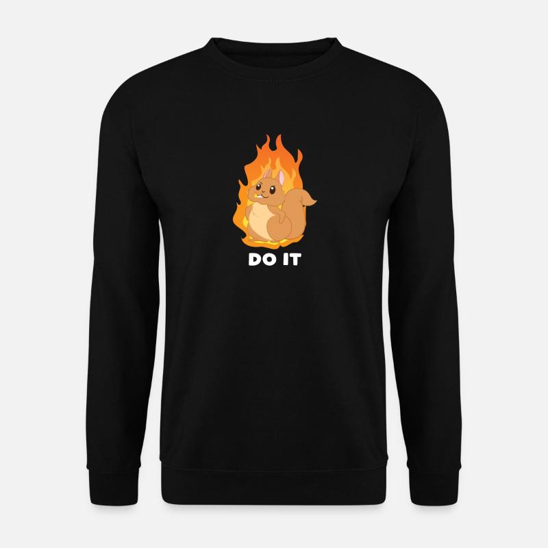 Squirrel - Fire - Squirrel - Gift - Unisex Sweatshirt - black