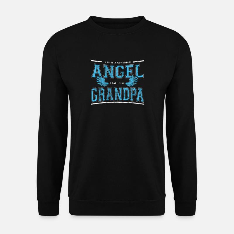 Schutzengel Opa - Unisex Pullover - Schwarz