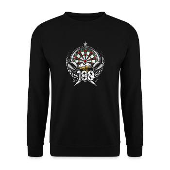 Fléchettes 180 Fléchettes Fléchettes Fléchettes Bullseye bière cadeau - Sweat-shirt Unisexe - noir - Devant - Alina (178cm) & Michal (187cm)