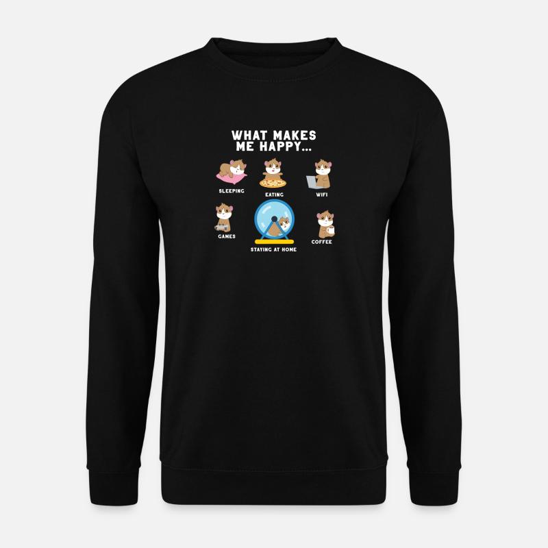 Cochon d'Inde - Cochon d'Inde - Introverti - Sweat-shirt Unisexe - noir