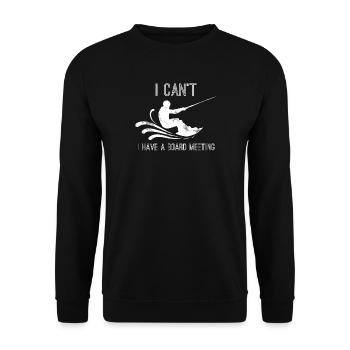 Wakeboard - wakeboarder - saying - gift - Unisex Sweatshirt - black - Front - Alina (178cm) & Michal (187cm)
