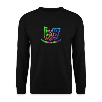 Gardez Wonderland Mad Hat Hatter - Sweat-shirt Unisexe - noir - Devant - Alina (178cm) & Michal (187cm)