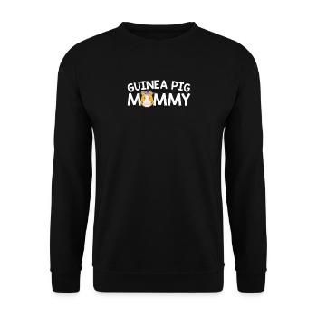 Meerschweinchen-Mama-perfektes Geschenk für den Tag der Mutter - Unisex Pullover - Schwarz - Vorne - Alina (178cm) & Michal (187cm)
