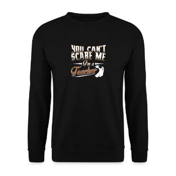 Vous ne pouvez pas me faire peur, je suis un fantôme d'Halloween de professeur - Sweat-shirt Unisexe - noir - Devant - Alina (178cm) & Michal (187cm)