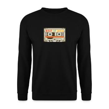 Vintage Cassette Tape Birthday Gifts Retro Born - Unisex Sweatshirt - black - Front - Alina (178cm) & Michal (187cm)