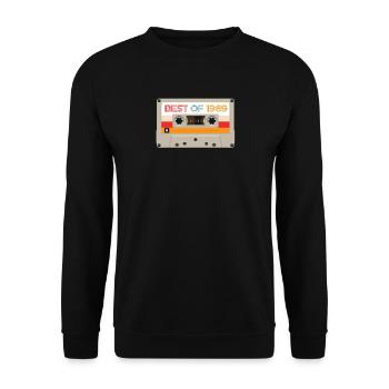 Vintage Cassette Tape Shirt Birthday Gifts Retro - Unisex Sweatshirt - black - Front - Alina (178cm) & Michal (187cm)