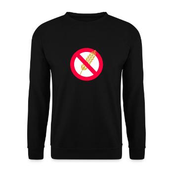 Aucun cadeau de célébration juive de la Pâque de blé - Sweat-shirt Unisexe - noir - Devant - Alina (178cm) & Michal (187cm)