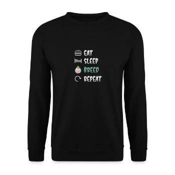 Crypto Bitcoin Metaverse NFT Apparel - Unisex Sweatshirt - black - Front - Alina (178cm) & Michal (187cm)