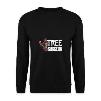 Woodworking Tree Surgeon Lumberjack - Unisex Sweatshirt - black - Front - Alina (178cm) & Michal (187cm)