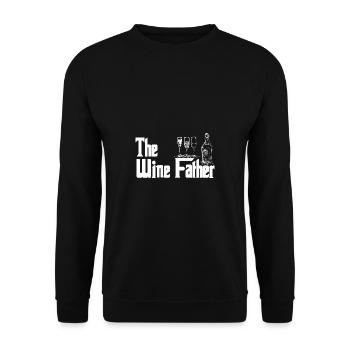 Winzer Wein Spruch für Weinliebhaber - Unisex Pullover - Schwarz - Vorne - Alina (178cm) & Michal (187cm)