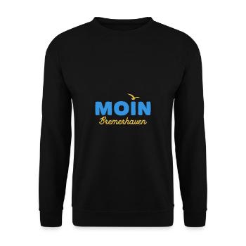 Nordsee Moin Bremerhaven - Unisex Pullover - Schwarz - Vorne - Alina (178cm) & Michal (187cm)
