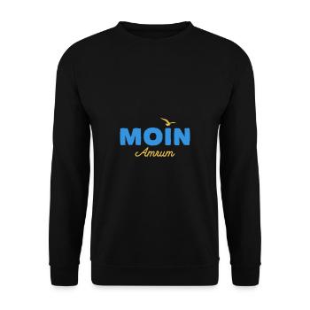 Nordsee Moin Amrum - Unisex Pullover - Schwarz - Vorne - Alina (178cm) & Michal (187cm)