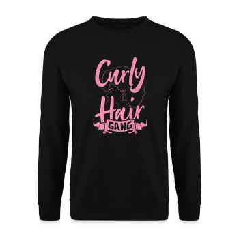 Curly Hair Gang - Haare - Unisex Pullover - Schwarz - Vorne - Alina (178cm) & Michal (187cm)