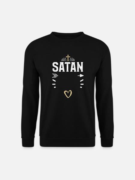 Satan - Jésus - Sweat-shirt Unisexe - noir