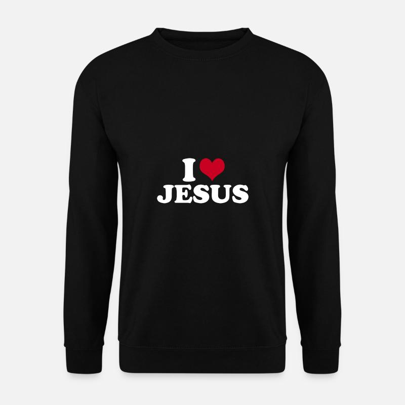 I Love Jesus - Unisex Sweatshirt - black