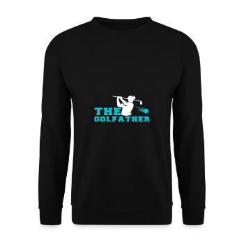 Golf Geschenk Witz Golfspieler Golfer - Unisex Pullover - Schwarz - Vorne - Alina (178cm) & Michal (187cm)