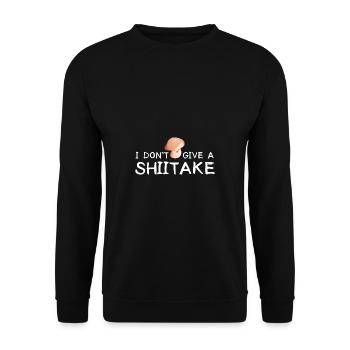 Pilzsammler Pilz Motiv für Pilzsucher - Unisex Pullover - Schwarz - Vorne - Alina (178cm) & Michal (187cm)