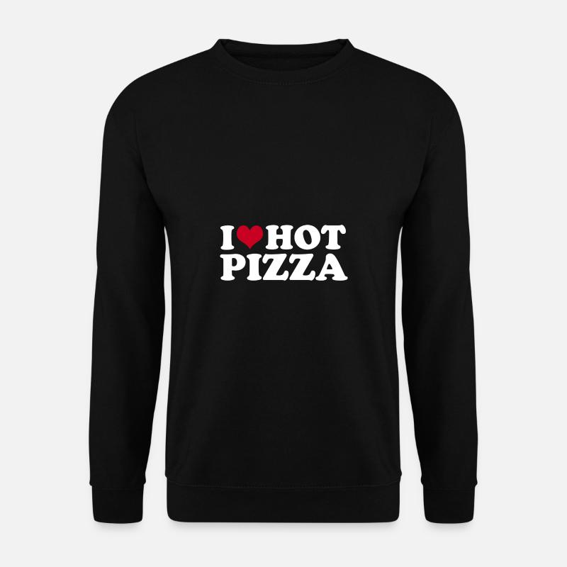 I Love Hot Pizza - Unisex Sweatshirt - black