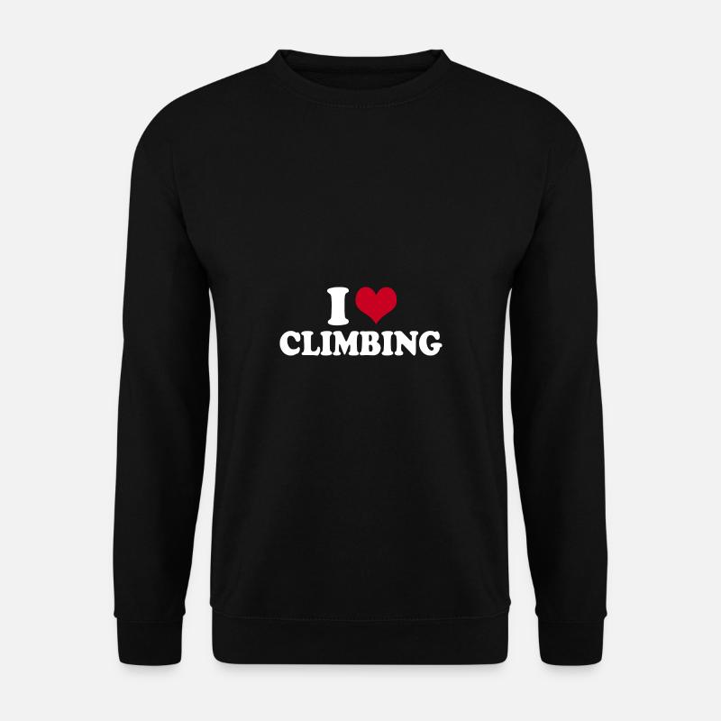 Climber I Love Climbing - Unisex Sweatshirt - black