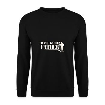 Garten Motiv Gärtner & Gärtnerin Spruch - Unisex Pullover - Schwarz - Vorne - Alina (178cm) & Michal (187cm)