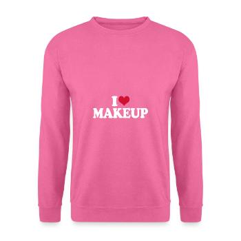 Schminken I Love Makeup - Unisex Pullover - Pink - Vorne