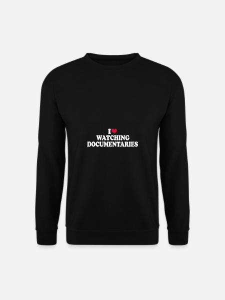 I Love Watching Documentaries - Unisex Sweatshirt - black