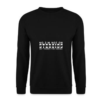Bodybuilder Kraftsport Fitness Motiv - Unisex Pullover - Schwarz - Vorne - Alina (178cm) & Michal (187cm)