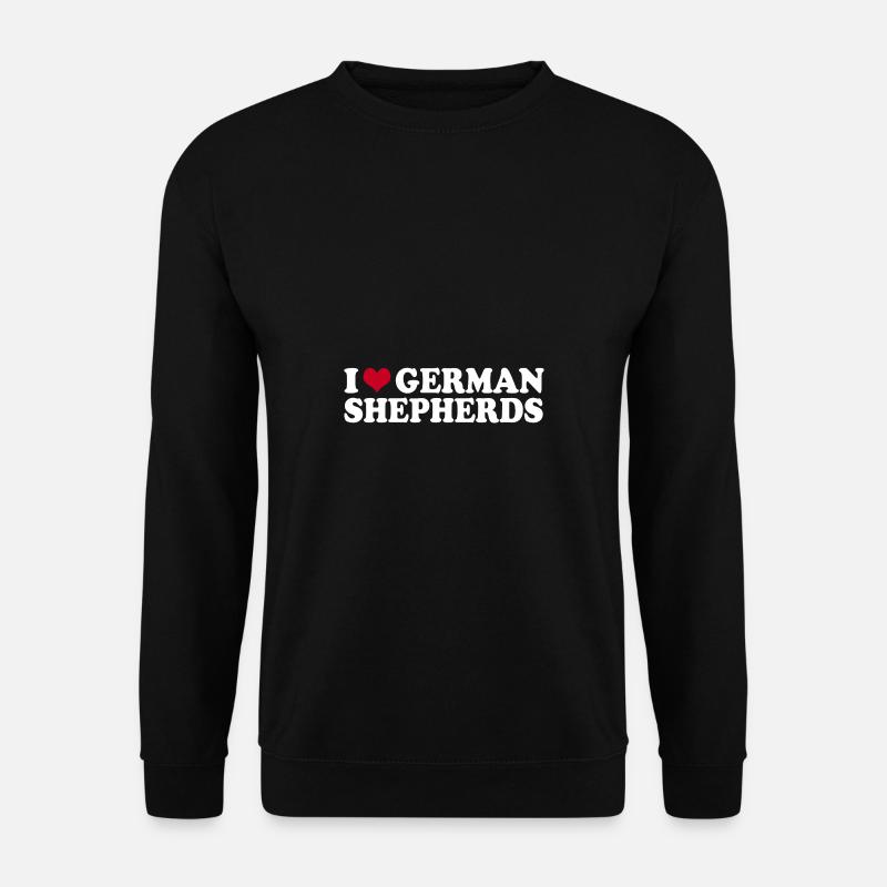 I Love German Shepherds - Unisex Sweatshirt - black
