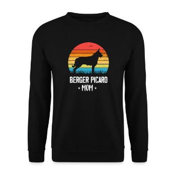 Berger de Picardie - Berger Picard - Unisex Pullover - Schwarz - Vorne - Alina (178cm) & Michal (187cm)