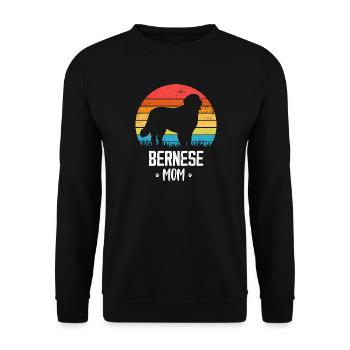 Berner Sennenhund - Unisex Pullover - Schwarz - Vorne - Alina (178cm) & Michal (187cm)