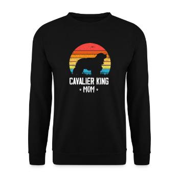 Cavalier King Charles Spaniel Cadeau - Sweat-shirt Unisexe - noir - Devant - Alina (178cm) & Michal (187cm)