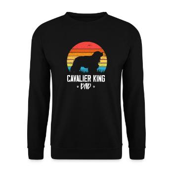 Cavalier King Charles Spaniel Cadeau - Sweat-shirt Unisexe - noir - Devant - Alina (178cm) & Michal (187cm)
