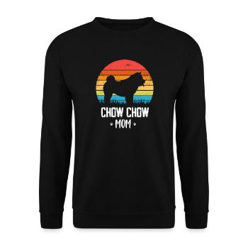 Chow Chow - Unisex Sweatshirt - black - Front - Alina (178cm) & Michal (187cm)
