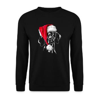 Bonnet de Noël MAGYAR VIZSLA Le cadeau de Wilsign - Sweat-shirt Unisexe - noir - Devant - Alina (178cm) & Michal (187cm)