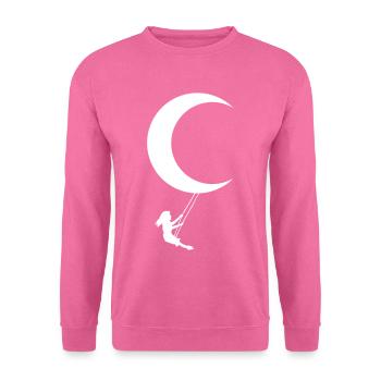 Moon Swing Moon Child Child Night Sky Mood - Unisex Sweatshirt - pink - Front