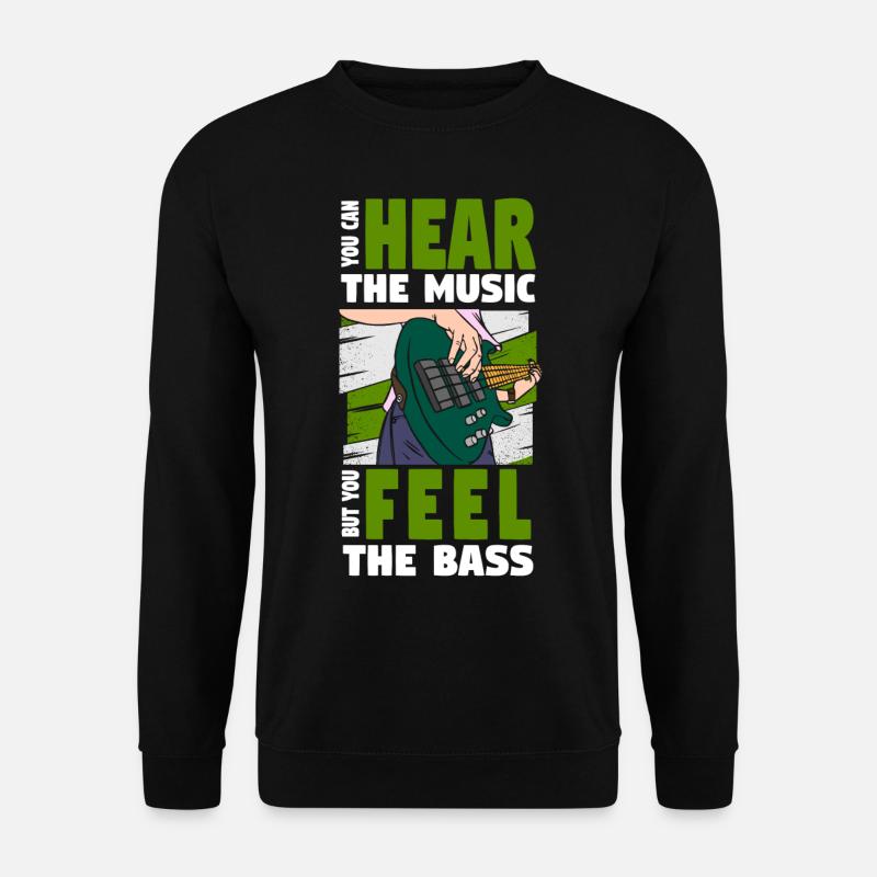 Bassist E-Bass Musik - Unisex Pullover - Schwarz