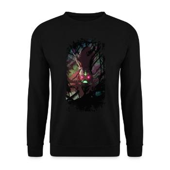 Robot Pope - Street Style - Unisex Sweatshirt - black - Front - Alina (178cm) & Michal (187cm)