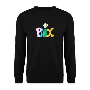 Friede - Unisex Pullover - Schwarz - Vorne - Alina (178cm) & Michal (187cm)