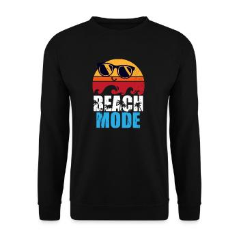 Beach Mode - strand - Unisex Pullover - Schwarz - Vorne - Alina (178cm) & Michal (187cm)