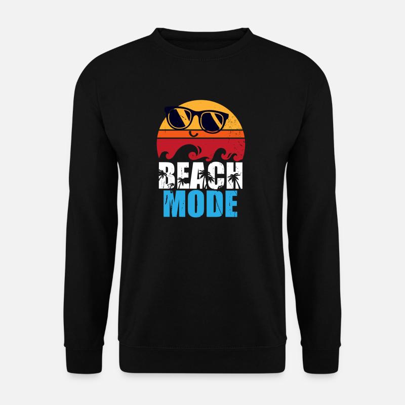 mode Plage - plage - Sweat-shirt Unisexe - noir