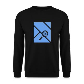 Padel Player Padel Tennis Padel Player Paddle - Unisex Sweatshirt - black - Front - Alina (178cm) & Michal (187cm)