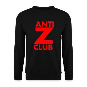 Anti z club - Unisex Sweatshirt - black - Front - Alina (178cm) & Michal (187cm)