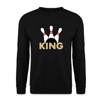 Quilles - Bowling King - Sweat-shirt Unisexe - noir - Devant - Alina (178cm) & Michal (187cm)