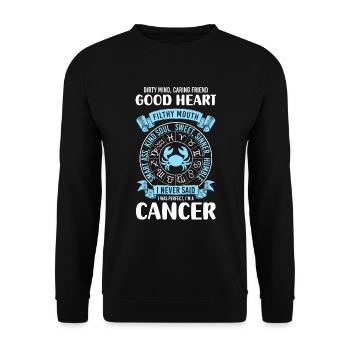 Zodiac sign zodiac sign moon - Unisex Sweatshirt - black - Front - Alina (178cm) & Michal (187cm)
