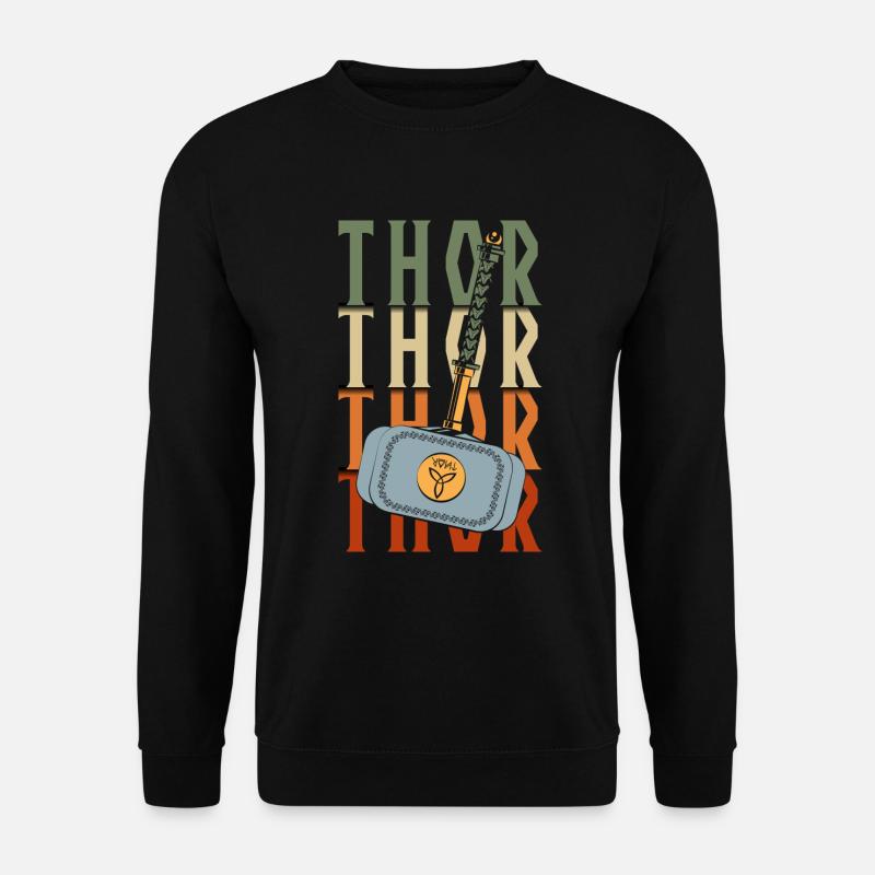 Wikinger Viking Hammer - Unisex Pullover - Schwarz